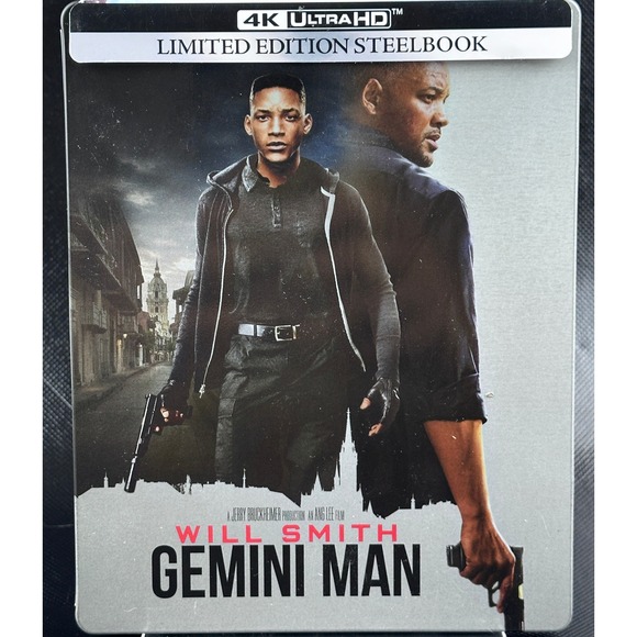 Gemini Man 4K Ultra HD Blu-ray Limited Edition Steelbook Will Smith Action - Picture 1 of 6